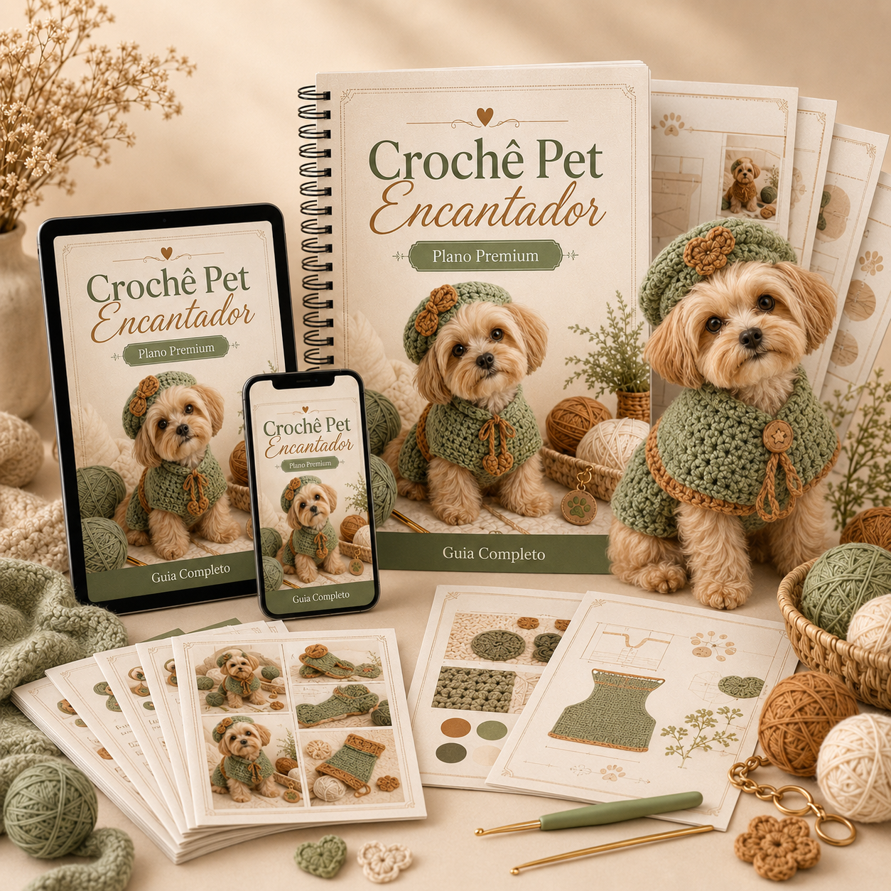 Plano Premium Crochê Pet Encantador
